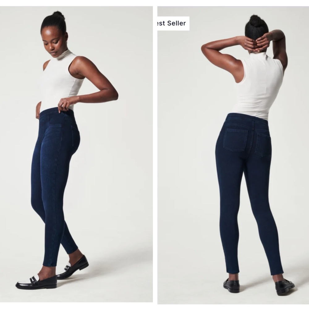 SPANX Jean-ish ankle leggings SZ L